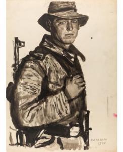 MAYAKOVICH KONSTANTIN KARAMYAN 1925-1990,On Duty,1957,Shapiro Auctions US 2017-05-31