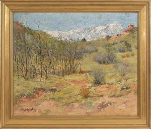 MAYBEE Eli D. 1800-1900,Landscape, possibly California.,Eldred's US 2014-06-07