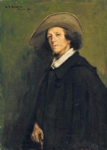 MAYBEE Eli D. 1800-1900,Man in hat,1906,Nagyhazi galeria HU 2015-12-16