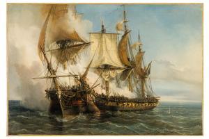 MAYER Auguste Etienne Fr,Battaglia tra il Bellona e il Lord Nelson,Wannenes Art Auctions 2024-03-05