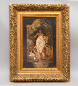 Mayer E,Nude woman with swan,1876,Hood Bill & Sons US 2018-01-23