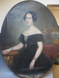Mayer E,Oval portrait of a lady,1853,Cuttlestones GB 2018-09-06