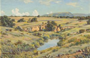 Mayer Erich H,Spruit in die Waterberg (Ravine in the Waterberg),1941,Strauss Co. 2024-03-11