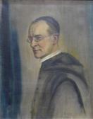 MAYER FELICE Felix,Porträt des Dr. Placidus Glogger, Abtei von St. St,1917,Georg Rehm 2021-12-09