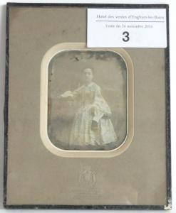 MAYER Fred 1933,Portrait de femme en pied,1855,Gautier-Goxe-Belaisch, Enghien Hotel des ventes 2016-11-16