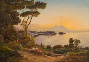 MAYER Friedrich 1825-1875,The Bay of Naples,Galerie Koller CH 2022-09-23