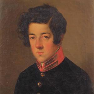 MAYER Johann Nepomuk 1805-1866,Ritratto di giovane attendente,Cambi IT 2021-05-19