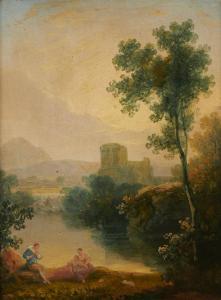 MAYER LA MARTINIERE Constance Marie 1775-1821,CLASSICAL LANDSCAPE WITH FIGURES BY A ,Mellors & Kirk 2019-03-20