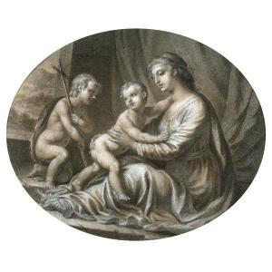 MAYER LA MARTINIERE Constance Marie,La Sainte famille avec Saint Jean-Baptiste,Tajan 2022-03-24