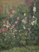 MAYER LOUIS 1869-1969,Flowers in a garden,John Moran Auctioneers US 2017-01-24