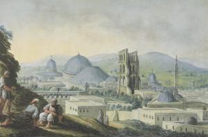 MAYER Luigi 1755-1803,Jerusalem with the church and bell tower of the se,Christie's GB 2022-07-15