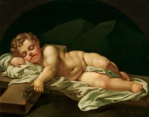 MAYERHOFER F,The Infant Christ Sleeping on a Cross and Holding,Jackson's US 2009-06-23