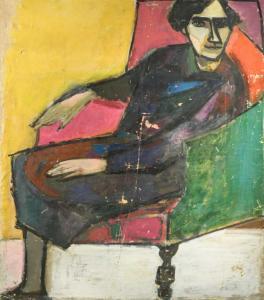 MAYERSON Anna 1906-1984,Portrait of a lady seated in a chair,Cheffins GB 2022-06-09