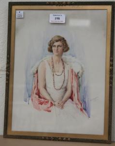 MAYGER L.E,Half Length Portrait of a Lady seated on a Chair d,Tooveys Auction GB 2009-07-15