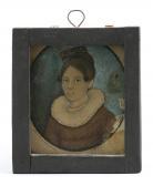 MAYHEW Frederick 1785-1854,Portrait of Hepsie N. Tilton of Martha's Vineyard,,Eldred's US 2019-11-22