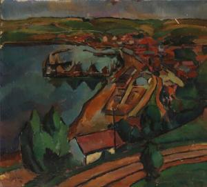 MAYNÉ Henry 1891-1975,Harbour view, Lemvig,Bruun Rasmussen DK 2022-07-05