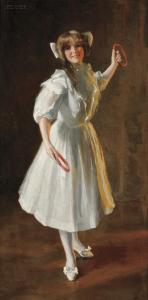 MAYNARD Richard Field 1875,/ A Portrait of Violet Heming,1909,Skinner US 2012-02-03