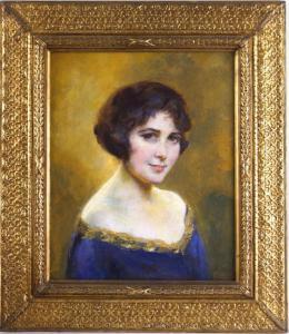 MAYNARD Richard Field 1875,Portrait of Lady,1922,California Auctioneers US 2016-06-26