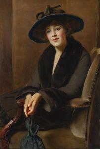 MAYNARD Richard Field 1875,Portrait of Lorraine Maynard,1917,John Moran Auctioneers US 2018-08-21