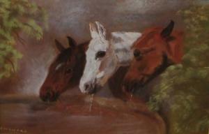 MAYNARD S,Three Horses at a Trough,Keys GB 2009-02-06