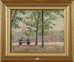 MAYNE Jean 1850-1905,Le parc animé et ensoleillé,VanDerKindere BE 2021-04-20