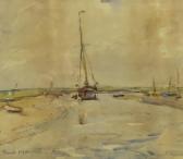 MAYOR William Frederick 1868-1916,Boats at Low Tide,David Duggleby Limited GB 2019-03-15