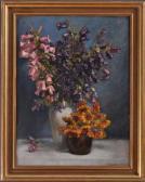 MAYR Karl Viktor 1882-1974,STILL LIFE WITH BLUEBELLS AND DAISIES,1925,Stair Galleries US 2011-03-19