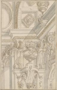 MAYR Michael,Architectural study for a baroque stucco decoratio,Palais Dorotheum 2014-04-28