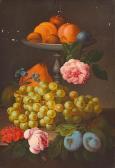 MAYRHOFER Johann Nepomuk 1764-1832,Still Life with Fruit and Flowers,Leonard Joel AU 2015-03-24