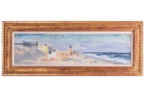 MAZE Paul Lucien 1887-1979,French, Children on a beach,1954,Dawson's Auctioneers GB 2023-12-15