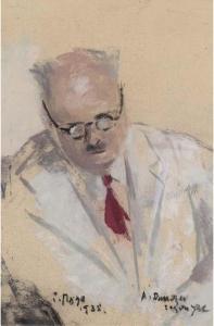 MAZE Paul Lucien 1887-1979,Portrait of André Dunoyer de Segonzac,1935,Christie's GB 2006-08-24