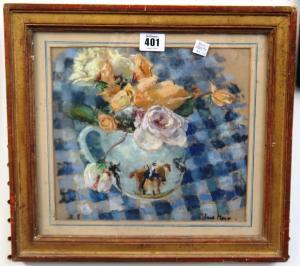 MAZE Paul Lucien 1887-1979,Still life of roses in a jug,Bellmans Fine Art Auctioneers GB 2014-08-08