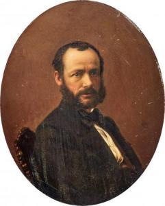 MAZER Karl Peter 1807-1884,Porträtt av en man,Uppsala Auction SE 2020-03-03