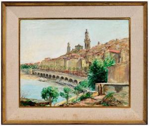 MAZO Maurice 1901-1989,View of a coastal city,Brunk Auctions US 2010-05-01