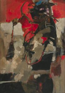 MAZUMDAR Chittrovanu 1956,Untitled (Kali),1990,Saffronart India IN 2023-12-14