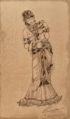 MAZUMDAR Hemendranath 1894-1948,STANDING FEMALE FIGURE,Freeman US 2010-05-16