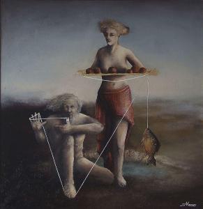 Mazur Andrzej 1979,FISHERMAN,2010,De Veres Art Auctions IE 2021-02-02