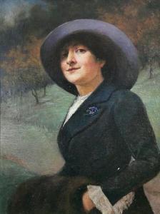 MAZUROWSKI Wiktor 1859-1944,Portret żony - Jadwiga Zaleska-Mazurowska,Rempex PL 2020-02-12