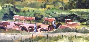 MAZUZ Limor,Cows in the Meadow,2015,Montefiore IL 2017-03-08