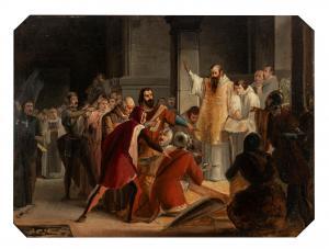 MAZZA Giuseppe 1817-1884,Il Giuramento di Pontida,Finarte IT 2024-09-25