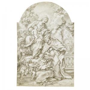 MAZZANTI Ludovico 1686-1775,THE MADONNA AND CHILD ADORED BY ST LIBORIUS,Sotheby's GB 2008-01-23