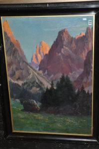 MAZZETTI Handel,Mountain Landscape,1922,Shapes Auctioneers & Valuers GB 2011-11-05