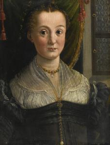 MAZZOLA BEDOLI Girolamo 1500-1569,PORTRAIT OF A LADY, BUST LENGTH,Sotheby's GB 2016-01-28
