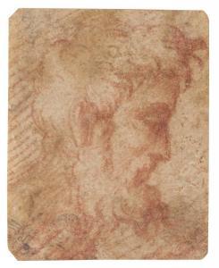 Mazzola Girolamo Francesco Maria,Head Of A Bearded Man In Profile To The Right,Sotheby's 2005-07-06