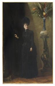 MAZZOLANI Giuseppe 1842-1916,Dama in un interno,1888,Meeting Art IT 2017-01-28