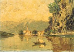 MAZZOLENI 1900-1900,Veduta del Lago di Como,Christie's GB 1999-11-30