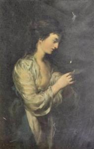 Mazzoni A,Half length portrait of a young woman reading a le,1872,Canterbury Auction GB 2018-02-06