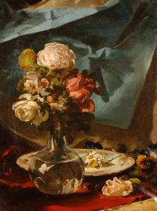 MAZZONI Achille 1900-1900,Still life study of flowers,Burstow and Hewett GB 2008-04-30