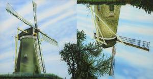 MAZZONI Antonella 1957,Via col vento: due mezzi alberi,2002,Meeting Art IT 2023-07-18