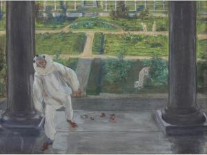 MAZZONI GIUSEPPE 1881-1957,Maschera in giardino,Sesart's IT 2021-07-14